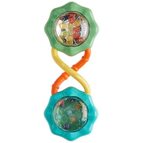 브라이트스타트 Bright Starts Rattle & Shake Barbell Toy, Ages 3 months Plus