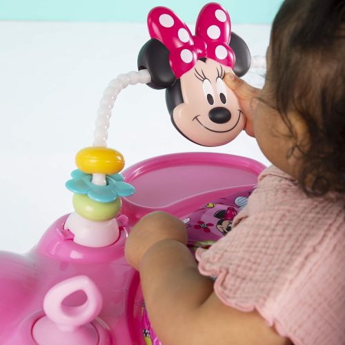 브라이트스타트 Bright Starts Disney Baby MINNIE MOUSE PeekABoo Activity Jumper with Lights and Melodies, Ages 6 months +