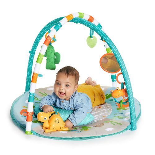 브라이트스타트 Visit the Bright Starts Store Bright Starts 4-in-1 Rounds of Fun Activity Gym & Ball Pit, Newborn +, Blue