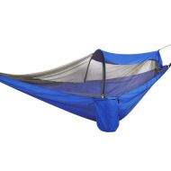 Bright Sun 1 Pcs Double Person Outdoor Travel Camping Hanging Hammock Bed Mosquito Net Set 660Lbs - Blue #PANH