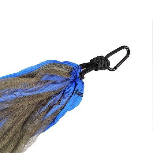  Bright Sun 1 Pcs Double Person Outdoor Travel Camping Hanging Hammock Bed Mosquito Net Set 660Lbs - Blue #PANH