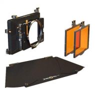 Bright Tangerine Misfit Matte Box Kit 1, Includes 4x5.65 2-Stage Clamp-On Matte Box Core, Top Flag, Flag Mounts, (2) 4x5.65 Horizontal Trays, 114mm Clamp Attachment