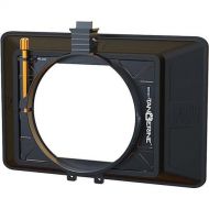 Bright Tangerine Misfit ATOM 4x5.65 and 4x4 Ultra Lightweight 2-Stage Clip-On Matte Box with Detachable Lens Shade, 114mm Clamp Attachment