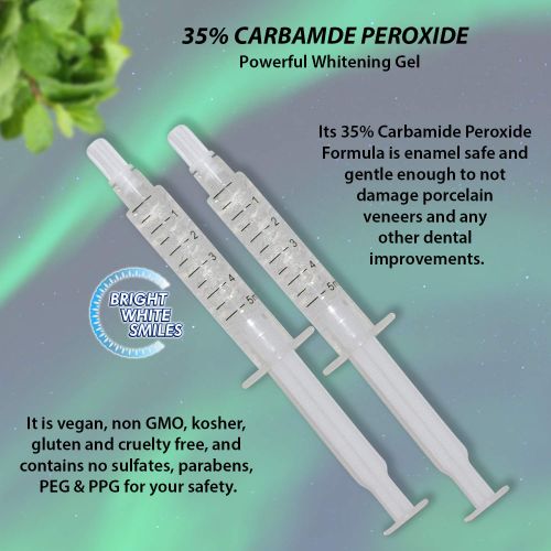  BrightWhiteSmiles Bright White Smiles Teeth Whitening Kit, 35% Carbamide Peroxide Gel for Professional Results at...
