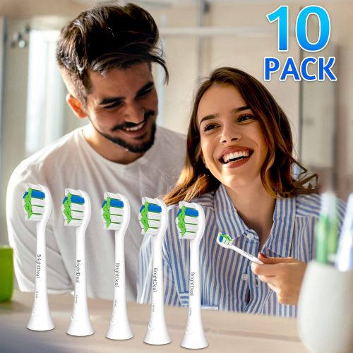  Brightdeal Replacement Toothbrush Heads for Philips Sonicare Electric Replacement Brush Heads, Compatible with Sonicare DiamondClean Protectiveclean HealthyWhite FlexCare EasyClean Pack of