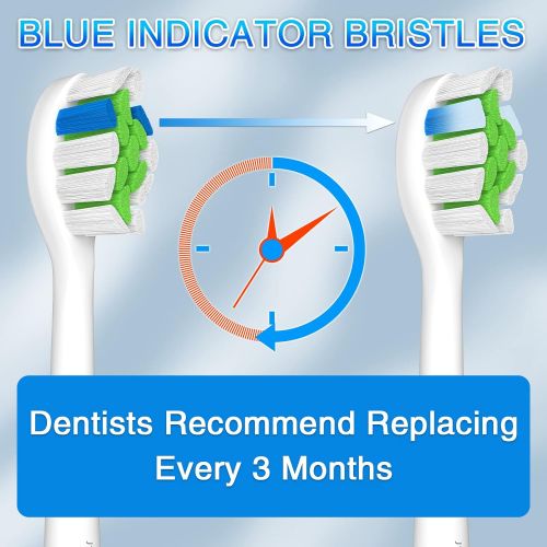  Brightdeal Replacement Toothbrush Heads for Philips Sonicare Electric Replacement Brush Heads, Compatible with Sonicare DiamondClean Protectiveclean HealthyWhite FlexCare EasyClean Pack of