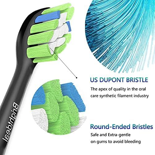  Brightdeal Replacement Toothbrush Heads for Philips Sonicare Replacement Toothbrush Heads Compatible with Philips Sonicare Electric Toothbrush for DiamondClean, ProtectiveClean,