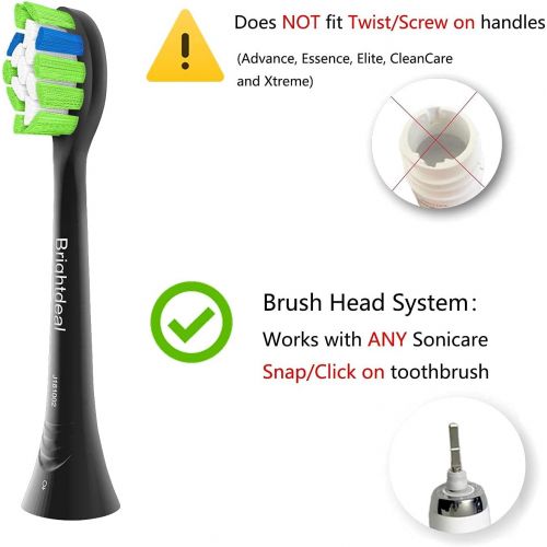 Brightdeal Replacement Toothbrush Heads for Philips Sonicare Replacement Toothbrush Heads Compatible with Philips Sonicare Electric Toothbrush for DiamondClean, ProtectiveClean,