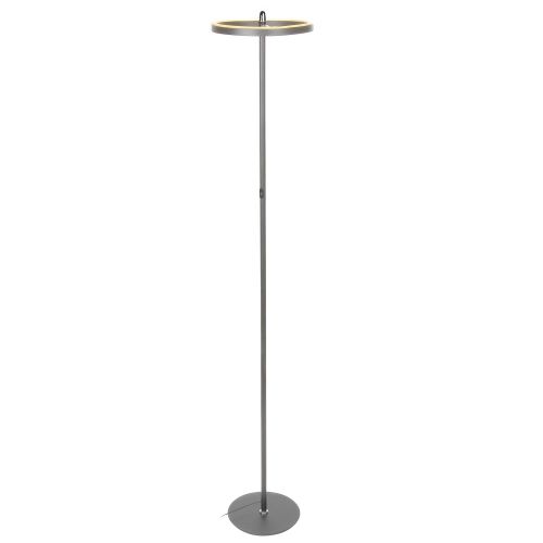  Brightech Halo Flippable LED Torchiere Super Bright Floor Lamp - Tall Standing Modern Pole Light for Living Rooms & Offices - Dimmable Uplight for Reading Books in Your Bedroom etc