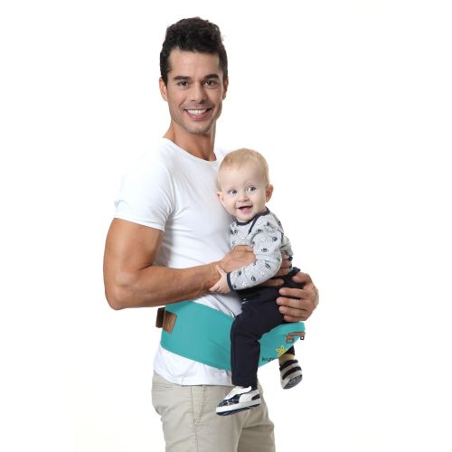  Brighter Elements Ergonomic Baby Carrier with Hip Seat  5 Positions to Carry Your Newborn, Infant, or Toddler  Safe and Comfortable for Child and Moms, Dads  Great Baby Shower G