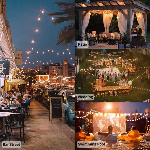  [아마존핫딜][아마존 핫딜] Brightown Globe String Lights with G40 Clear Bulbs- UL Listed for Commercial Use, Retro Indoor/Outdoor 100Ft String Lights for Patio Backyard Garden Porch Pergola Market Bistro Umbrella Tent