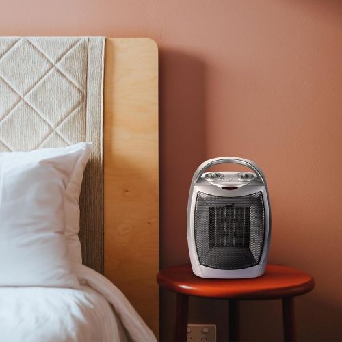  [아마존 핫딜] Brightown 700W/1500W Ceramic Space Heater with Adjustable Thermostat, Portable Electric Heater Fan with Overheat Protection and Tip-Over Protection for Office Home Bedroom