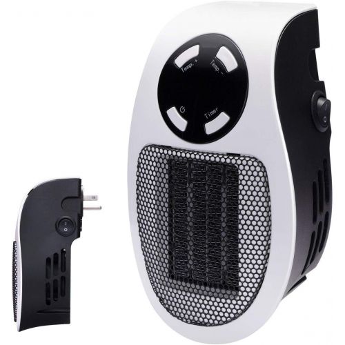  [아마존베스트]Brightown 350W Space heater, Programmable Wall Outlet Space Heater As Seen on TV with Adjustable Thermostat and Timer and Led Display for Office Dorm Room