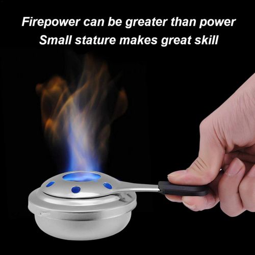  [아마존베스트]Brightsen Stainless Steel Fondue Burner Heat Insulation Tool Portable Mini Chocolate Cheese Hot Pot Small Stove for Heating Outdoor Accessories