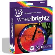Wheelbrightz LED Bicycle Wheel Lights  for 1 Wheel  Bright, Colorful Light for Bikes  Fits Front or Rear Tire  Weather-Resistant Tube with Battery Pack  for All Ages  Kids, T