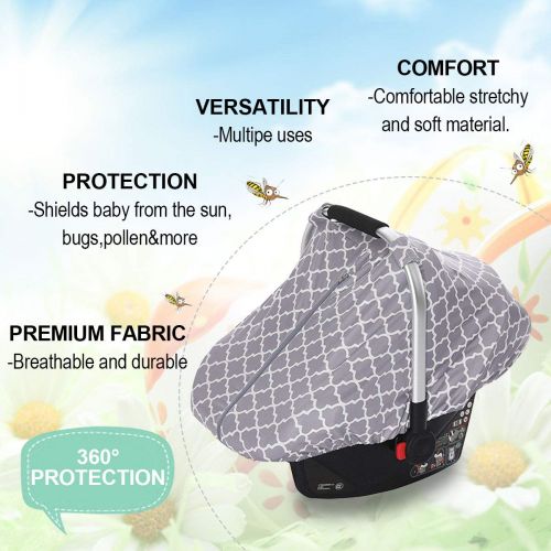  BriliStar Baby Nursing Cover & Nursing Poncho - Nursing Covers Wraps for Baby Car Seat Canopy, Shopping...