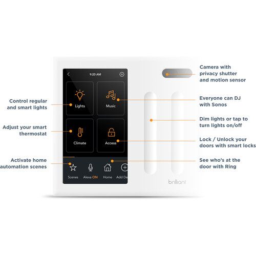  Brilliant Smart Home 3-Switch Control (White)