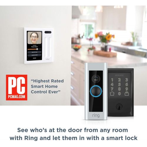  [아마존베스트]Brilliant Smart Home Control (2-Switch Panel)  Alexa Built-In & Compatible with Ring, Sonos, Hue, Kasa/TP-Link, Wemo, SmartThings, Apple HomeKit  In-Wall Touchscreen Control for