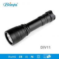 Brinyte Div11 1000lumens CREE U2 LED 200M Depth Diving Flashlight(with battery and charger)