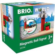 BRIO World - 33754 Magnetic Bell Signal | Premium Toy Train Set Accessory for Kids | Interactive & Fun | Compatible with All BRIO Sets | Certified Sustainable Wood | for Ages 3 and Up