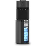 Brio Self Cleaning Bottom Loading Water Cooler Water Dispenser - Black Stainless Steel - 3 Temperature Settings - Hot, Room & Cold Water
