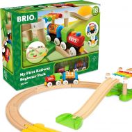 [아마존 핫딜] [아마존핫딜]Brio My First Railway  33727 Beginner Pack | Wooden Toy Train Set for Kids Age 18 Months and Up