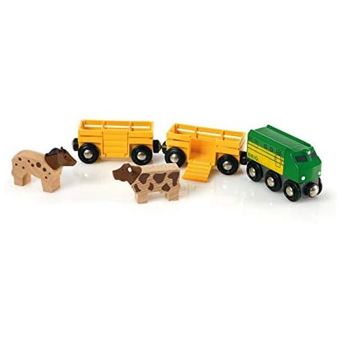  [아마존베스트]Brio 33404 Farm Train | Toy Train for Kids Age 3 and Up