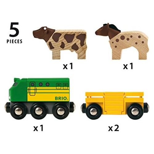  [아마존베스트]Brio 33404 Farm Train | Toy Train for Kids Age 3 and Up