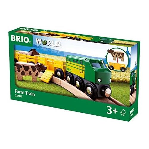  [아마존베스트]Brio 33404 Farm Train | Toy Train for Kids Age 3 and Up