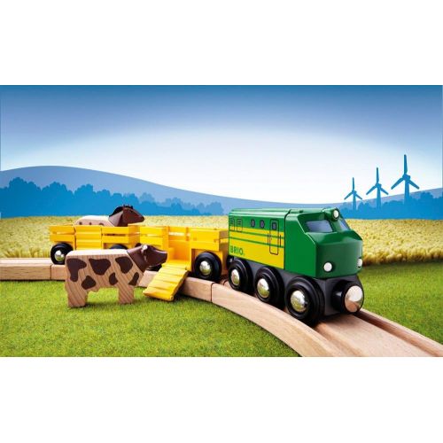  [아마존베스트]Brio 33404 Farm Train | Toy Train for Kids Age 3 and Up