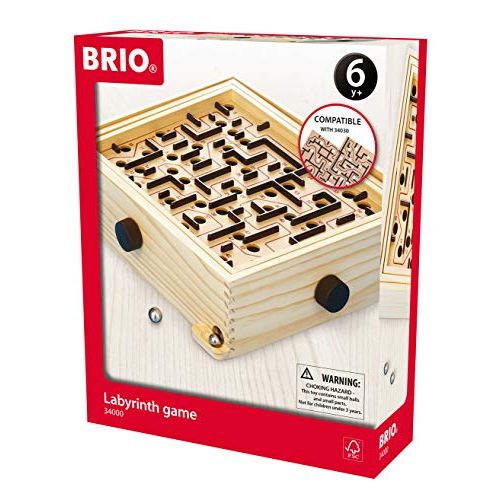  BRIO 34000 Labyrinth Game A Classic Favorite for Kids Age 6 and Up with Over 3 Million Sold