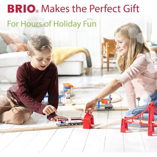  BRIO World 33574 - Train Garage - 1 Piece Wooden Toy Train Accessory for Kids Age 3 and Up