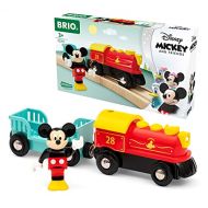 Brio 32265 Disney Mickey and Friends: Mickey Mouse Battery Train Wooden Toy Train Set for Kids Age 3 and Up Amazon Exclusive (63226500)