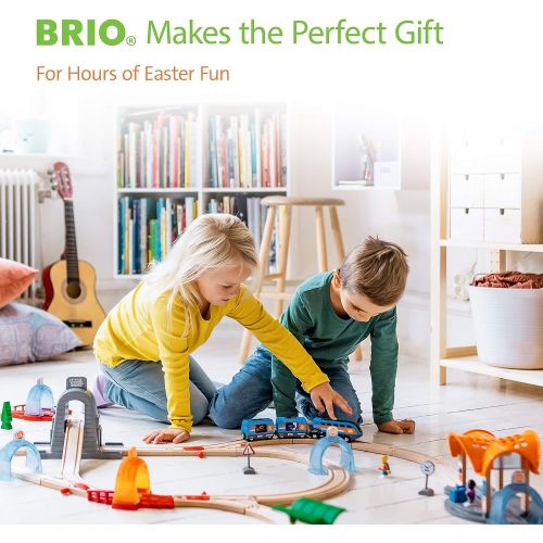  Brio World 33557 - Streamline Train - 3 Piece Wooden Toy Train Set for Kids Ages 3 and Up