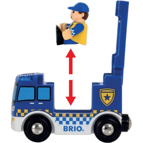  BRIO World - 33813 Police Station | 6 Piece Set for Kids Ages 3 and Up