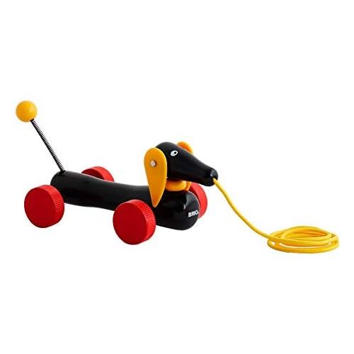  BRIO World - 30332 Pull Along Dachshund | The Perfect Playmate for Your Toddler