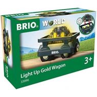 Brio World - 33896 Light Up Gold Wagon | 2 Piece Wagon Toy for Kids Ages 3 and Up