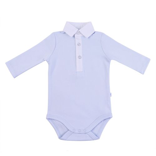  Briobebe Blue Button-down Bodysuit