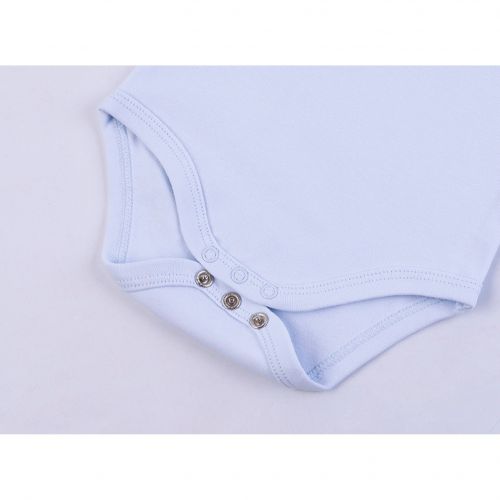  Briobebe Blue Button-down Bodysuit