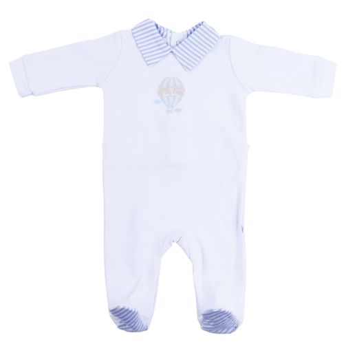  Briobebe Boys Blue Cotton Hot Air Balloon Jumpsuit