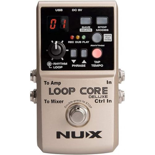 NUX Loop Core Deluxe Guitar Looper Bundle with Snark Tuner and 20ft MXR Instrument Cable