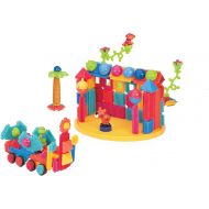 Bristle Blocks by Battat  The Official Bristle Blocks  128 Pieces in a Bucket  Creativity Building Toys for Dexterity and Fine Motricity  BPA Free 2 years +