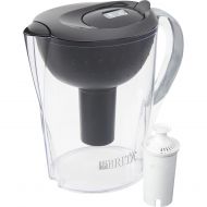 Brita Pacifica Water Filtration Pitcher with 1 Filter, 10-Cup, BPA Free, Black