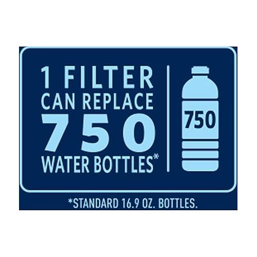  Brita Tap Water Filter, Water Filtration System Replacement Filters For Faucets, Reduces Lead, BPA Free - Chrome, 1 Count