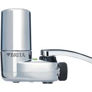 Brita Basic Faucet Mount Water Filtration System, BPA-Free Faucet Water Purifier for Sink, Filter Replaces 2,250 Plastic Water Bottles a Year, Lasts Four Months, Includes 1 System/2 Filters, Chrome