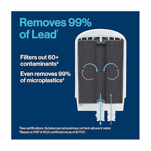  Brita Faucet Mount System Replacement Filter, Reduces Lead, Made Without BPA, White, 3 Count