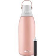 Brita Stainless Steel Premium Filtering Water Bottle, BPA-Free, Replaces 300 Plastic Water Bottles, Filter Lasts 2 Months or 40 Gallons, Includes 1 Filter, Kitchen Accessories, Rose - 32 oz.