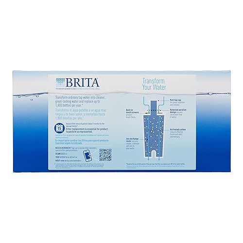  Brita Standard Water Filter, Standard Replacement Filters for Pitchers and Dispensers, BPA Free - 5 Count