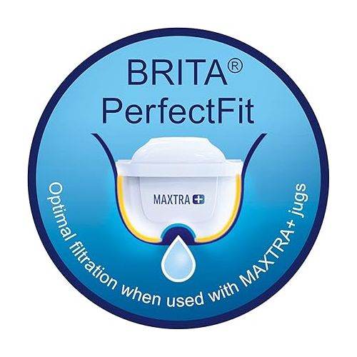  BRITA MAXTRA + Replacement Water Filter Cartridges, Compatible with all BRITA Jugs - Reduce Chlorine, Limescale and Impurities for Great Taste - Pack of 3