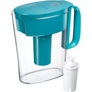 Brita 6 Cup Water Filter Pitcher with 1 Standard Filter, Metro, Turquoise (Package May Vary)